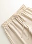 Damen Unifarben Nahtverarbeitung Zweiteiliges Set Täglich Langarm Lässig Frühling/Herbst Bluse mit Hose Matching Set