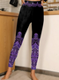 Damen Nationalität/ethn Retro Alle Jahreszeiten Lang Leggings