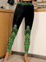 Damen Nationalität/ethn Retro Alle Jahreszeiten Lang Leggings