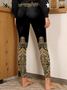 Damen Nationalität/ethn Retro Alle Jahreszeiten Lang Leggings