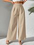 Damen Unifarben Lang Hose Lässig Frühling/Herbst Hose