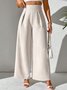 Damen Unifarben Lang Hose Lässig Frühling/Herbst Hose