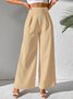 Damen Unifarben Lang Hose Lässig Frühling/Herbst Hose