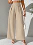 Damen Unifarben Lang Hose Lässig Frühling/Herbst Hose