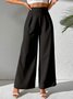 Damen Unifarben Lang Hose Lässig Frühling/Herbst Hose