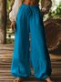 Damen Unifarben Lang Hose Lässig Frühling/Herbst Hose