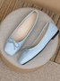 Lässig Unifarben Slip On Flach Ballett