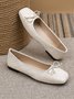 Lässig Unifarben Slip On Flach Ballett