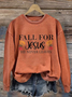 Lässig Rundhals Halloween Sweatshirt
