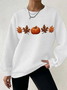 Lässig Rundhals Halloween Sweatshirt