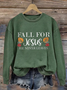Lässig Rundhals Halloween Sweatshirt