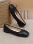 Lässig Unifarben Slip On Flach Ballett