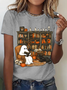 Lässig Halloween Rundhals Kurzarm T-Shirt