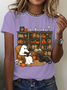 Lässig Halloween Rundhals Kurzarm T-Shirt