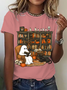 Lässig Halloween Rundhals Kurzarm T-Shirt