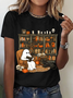 Lässig Halloween Rundhals Kurzarm T-Shirt