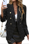 Damen Geometrisch Frühling/Herbst Oberbekleidung Lässig Langarm Schalkragen Regelmäßig Blazer