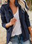 Damen Frühling/Herbst Oberbekleidung Retro Nahtverarbeitung Unifarben Langarm Stehkragen Jacke
