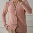 Damen Baumwolle Unifarben Langarm Bequem Lässig Pullover