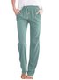 Damen Unifarben Lang Hose Lässig Frühling/Herbst Hose
