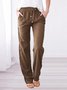Damen Unifarben Lang Hose Lässig Frühling/Herbst Hose