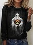 Retro Tier Rundhals Langarm T-Shirt