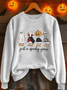 Lässig Rundhals Halloween Sweatshirt