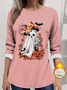 Retro Rundhals Halloween Sweatshirt