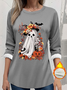 Retro Rundhals Halloween Sweatshirt