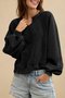 Lässig V-Ausschnitt Farbblock Sweatshirt