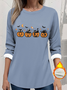 Retro Rundhals Halloween Sweatshirt