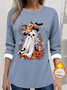 Retro Rundhals Halloween Sweatshirt