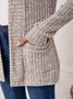 Damen Frühling/Herbst Oberbekleidung Retro Nahtverarbeitung Unifarben Langarm Jacke