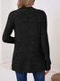 Damen Frühling/Herbst Oberbekleidung Retro Nahtverarbeitung Unifarben Langarm Jacke