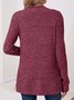 Damen Frühling/Herbst Oberbekleidung Retro Nahtverarbeitung Unifarben Langarm Jacke