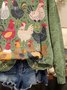 Retro Rundhals Tier Sweatshirt