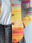 Damen Gestrickt Farbverlauf Langarm Bequem Retro Strickjacke