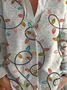 Damen Weihnachten Langarm Bequem Retro Strickjacke