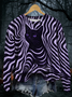 Retro Rundhals Katze Sweatshirt