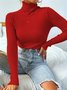 Licht Luxuriös hochwertig Pullover Herbst und Winter Haufen Ausschnitt Base Pullover Schmal Passen Dick Base Pullover
