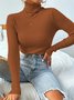 Licht Luxuriös hochwertig Pullover Herbst und Winter Haufen Ausschnitt Base Pullover Schmal Passen Dick Base Pullover