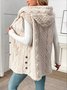 Damen Baumwolle Unifarben Ärmellos Bequem Lässig Strickjacke