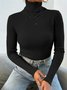 Licht Luxuriös hochwertig Pullover Herbst und Winter Haufen Ausschnitt Base Pullover Schmal Passen Dick Base Pullover
