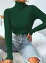 Licht Luxuriös hochwertig Pullover Herbst und Winter Haufen Ausschnitt Base Pullover Schmal Passen Dick Base Pullover