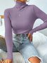 Licht Luxuriös hochwertig Pullover Herbst und Winter Haufen Ausschnitt Base Pullover Schmal Passen Dick Base Pullover