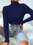 Licht Luxuriös hochwertig Pullover Herbst und Winter Haufen Ausschnitt Base Pullover Schmal Passen Dick Base Pullover