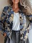 Damen Gestrickt Ethnisch Langarm Bequem Retro Strickjacke