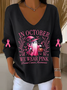 Damen Baumwolle Halloween Langarm Bequem Lässig Pullover