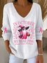 Damen Baumwolle Halloween Langarm Bequem Lässig Pullover