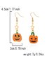 Legierung Galvanisieren Halloween Schmuck Kartoon die Fledermaus Geist Kürbis Ohrringe Halloween Kätzchen Schädel Spinne Hexe Ohrringe